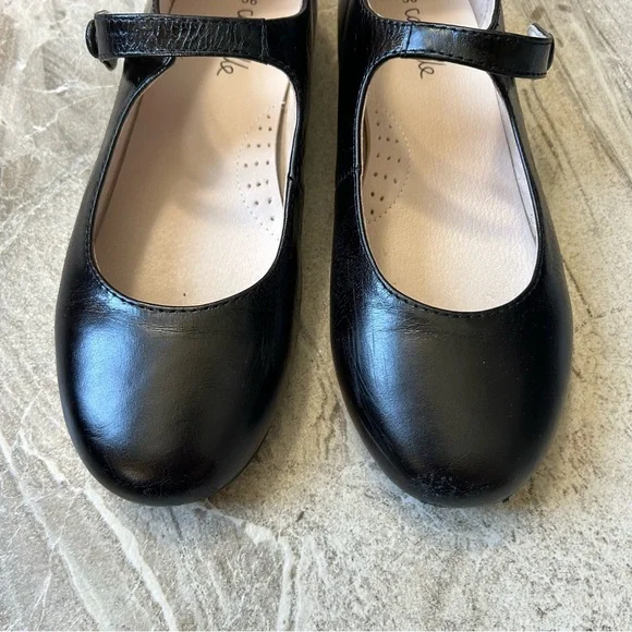 Camille Kids Black Leather Mary Janes, Size 36 EU, 4 US - Picture 2 of 11